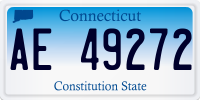 CT license plate AE49272