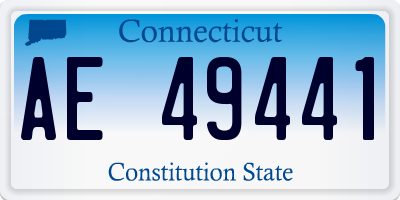 CT license plate AE49441