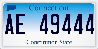 CT license plate AE49444