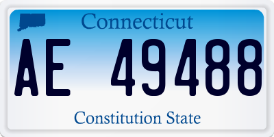 CT license plate AE49488