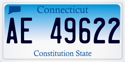 CT license plate AE49622