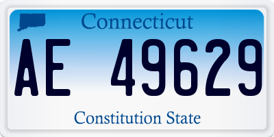 CT license plate AE49629