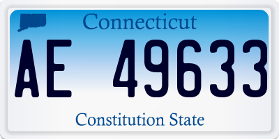 CT license plate AE49633