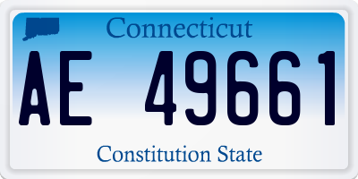 CT license plate AE49661