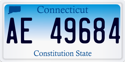 CT license plate AE49684