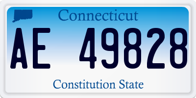 CT license plate AE49828