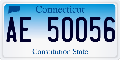 CT license plate AE50056