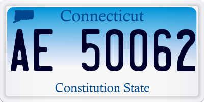 CT license plate AE50062