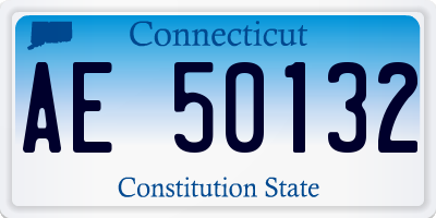 CT license plate AE50132