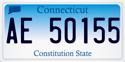 CT license plate AE50155