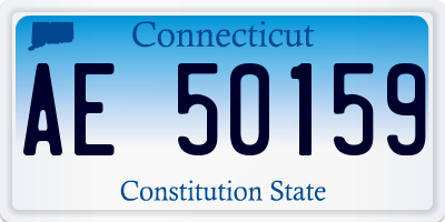 CT license plate AE50159