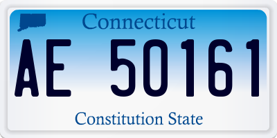 CT license plate AE50161
