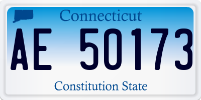 CT license plate AE50173