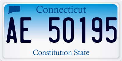 CT license plate AE50195