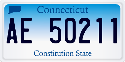 CT license plate AE50211