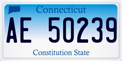 CT license plate AE50239