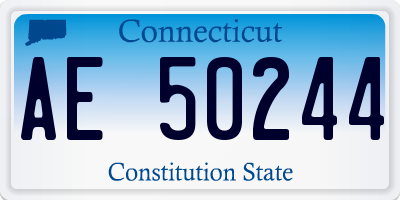 CT license plate AE50244