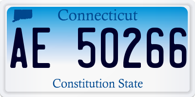 CT license plate AE50266
