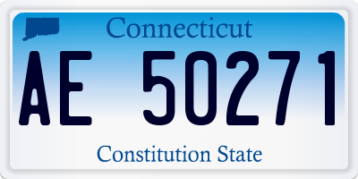 CT license plate AE50271