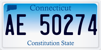 CT license plate AE50274