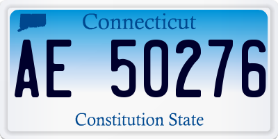 CT license plate AE50276