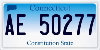 CT license plate AE50277
