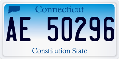 CT license plate AE50296