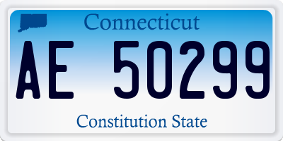 CT license plate AE50299