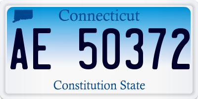 CT license plate AE50372