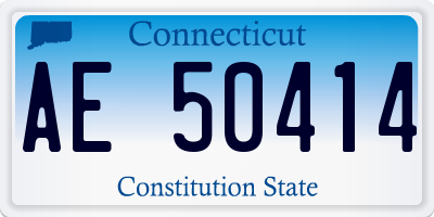 CT license plate AE50414
