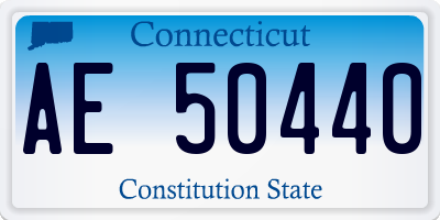 CT license plate AE50440
