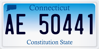 CT license plate AE50441
