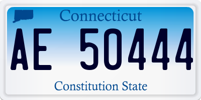 CT license plate AE50444