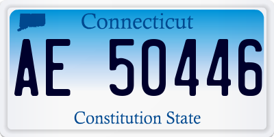CT license plate AE50446
