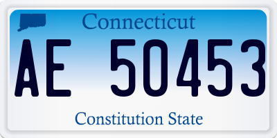 CT license plate AE50453