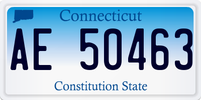 CT license plate AE50463