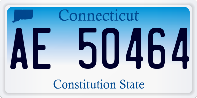 CT license plate AE50464
