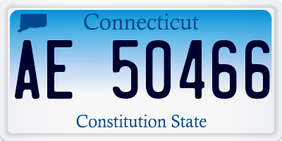 CT license plate AE50466