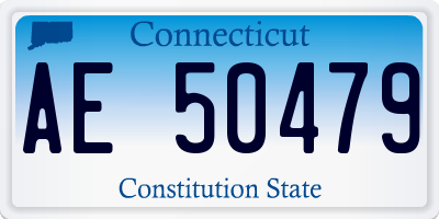 CT license plate AE50479