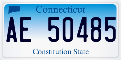 CT license plate AE50485