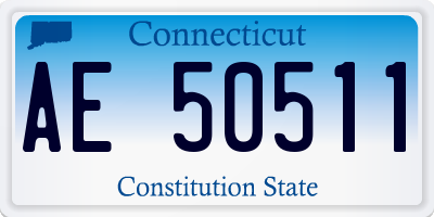 CT license plate AE50511
