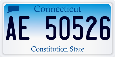 CT license plate AE50526