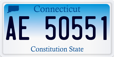 CT license plate AE50551