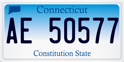 CT license plate AE50577