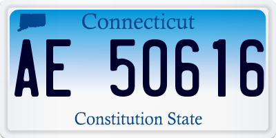 CT license plate AE50616