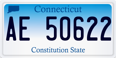 CT license plate AE50622