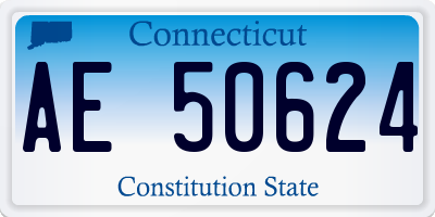 CT license plate AE50624