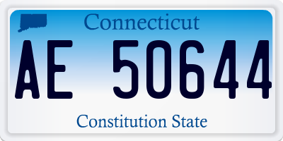 CT license plate AE50644