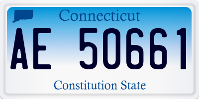 CT license plate AE50661
