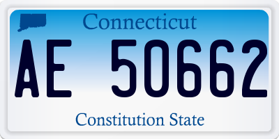 CT license plate AE50662